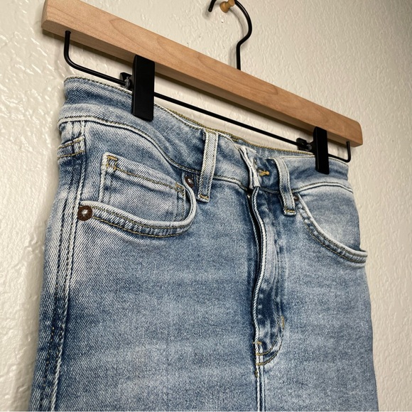 Free People We The Free Raw Hem High Rise Jeans Denim Jeggings Skinny - Picture 5 of 13